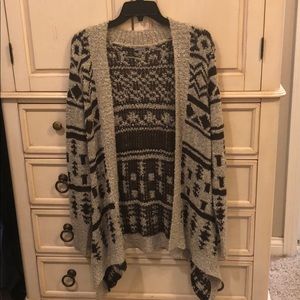 Tan and brown cardigan